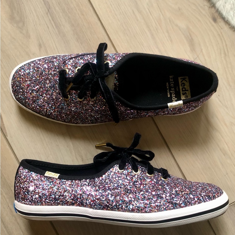 Kate Spade Multicolor Glitter Sneakers